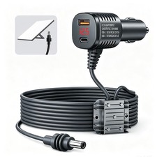 105W Mini Car Power Adapter 12V-24V to 30V, Cigarette Lighter with Voltage Displ picture