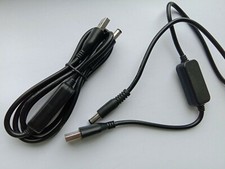 4 pcs USB to 5.5x2.1mm DC Power Plug 5V up to 12V Rise-Volt Cable 100cm 20AWG picture
