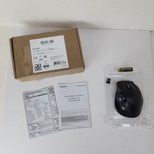 ELECOM EX-G Trackball Mouse M-XT3DRBK Right Handed 2.4GHz USB Wireless Open Box  picture