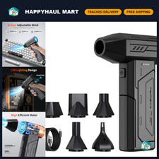 High-Power Cordless Compressed Air Duster, 130K RPM, Rechargeable, 3-Speed Blowe picture