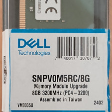 Dell 8GB DDR4-3200 DIMM 288-Pin DDR4 SDRAM Memory Module SNPV0M5RC/8G picture