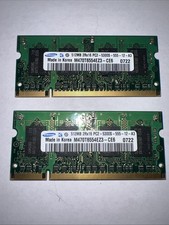 Samsung 2x512 MB DDR2 SODIMM 2Rx16 RAM PC2-5300S-555-12-A3 Untested picture