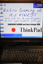 Win 95 98  ALL IN ONE RETRO Gaming IBM A31  P4 & HI-END SAMSUNG monitor 5x4 FAST picture