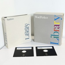 WordPerfect Library 1.0 Vintage 1986 Software 5.25