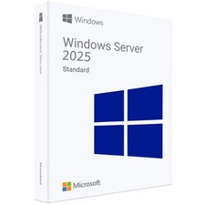 Windows Server 2025 Standard with 50 CALs, 24 Cores. Retail License, English. picture
