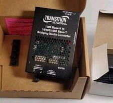 1000 Base-X to 10/100/1000 Base-T Bridging Media Converter Transition Networks  picture