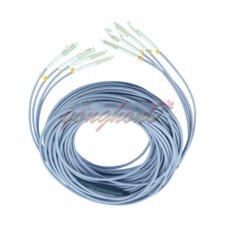 20M Indoor Armored Cable Multi-Mode LC-LC 4 Strand 9/125 Fiber Optic Patch Cord picture