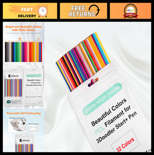 32 Colors 3D Pen Filament Refills - Low Temp PCL, 160 pcs, Fits 3Doodler Start+ picture