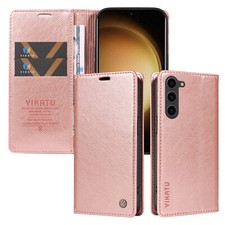 Luxury Magnetic Leather Flip Wallet Case Cover For S23 S24 S22 S21 S23FE picture