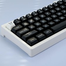 142 Keys PBT Doubleshot SA Keycaps WOB Black Translucent Set Mechanical Board picture