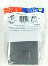 41089-2EP Leviton Surface-Mount QuickPort Box, 2-Port, Black - 25 PACK picture