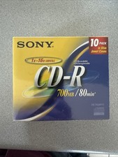 Sony High Speed CD-R 10 Pack 700 MB 80-min 1x-48x Speed - NEW SEALED picture