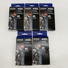 Epson 410XL Claria Premium High-Capacity Black Ink 5 Cartridges  2021/2022 Exp picture