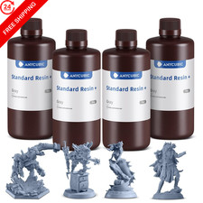 ANYCUBIC Upgraded Standard 3D Printer Resin, 405nm SLA Fast 4kg, Grey picture
