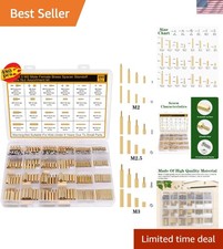 480Pcs Motherboard Standoffs & Screws Kit - M2, M2.5, M3 Brass Hexagonal Fast... picture