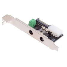 Cablecy DC5.5mm 1-to-4 DC 12V 5V Output System Power Card with PCI-E Bracket picture