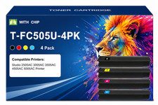T-FC505U Toner Cartridge 4Pack Replacement for E-Studio 3005AC 4505AC picture