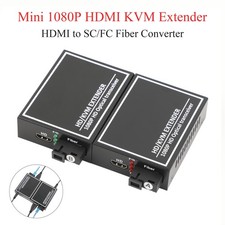 1080P HDMI KVM Fiber Extender SC Port USB Keyboard Mouse Audio Video Transceiver picture