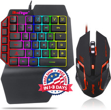 teclado de una mano gamer mecanico y mouse para ps4 pc celular xbox one computad picture