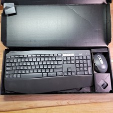 Logitech Performance Wireless Keyboard MK850 Mouse Combo Comfortable Keys Black picture