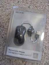 Belkin Mini Wired Travel Mouse, Optical Scroll, Retractable USB Cable picture
