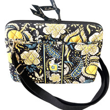 Vera Bradley Ellie Blue Hard Shell Case Kindle iPad Tablet Crossbody w/ Strap picture
