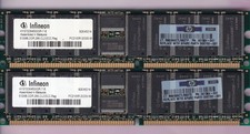 1GB 2x512MB PC2100R INFINEON HYS72D64500GR-7-B HP 261584-041 DDR-266 ECC REG KIT picture