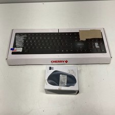 Cherry KC 6000 SLIM Wired Slim Keyboard Black w/ Mouse NEW OPEN BOX picture