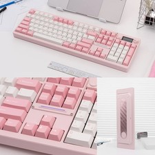 Chilkey ND104 Full-Size Wireless Mechanical Keyboard, Soft Pink , Open Box picture