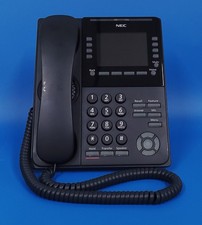 NEC DT900 Series ITK-8LCX-1 (BK) TEL Color Self-Labeling Phone USED RESET TESTED picture
