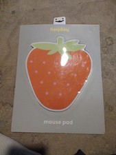 ​Heyday Strawberry Shaped Mouse Pad - New - Red Fruit Novelty Desk Accessory picture
