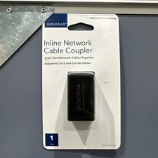 Insignia Inline Network Cable Coupler Cat-5 and Cat-5E Cables Wired Networking picture