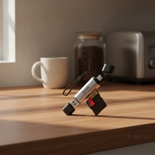 Aluminum Dual Slot Card Reader - Efficient Data Transfer for All Devices picture