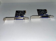 Lot of 2 StarTech PEX1P Port PCI-E Low Profile Parallel Adapter Card picture