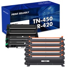 5x TN450 Toner & 2x DR420 Drum Unit Fits For Brother HL-2270DW 2240 MFC-7360N picture
