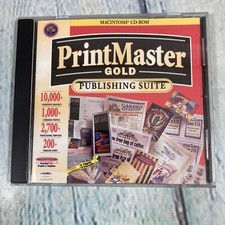 Vintage Print Master Gold Publishing Suite CD Software - For Macintosh 1997 picture