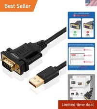 Versatile 6ft USB to Male DB9 Serial Adapter Cable with FTDI Reliability picture