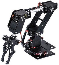 6DOF Robot Mechanical Arm Kit, Programming Robotic Clamp Hand Claw with 6 Servo picture