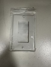 Leviton R52-80401-W, Standard Size 1-Gang Decora/GFCI Device Wall Plate White(5F picture