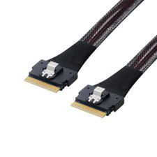 SAS 4.0 SFF-8654 8i 74pin Host to SFF-8654 Slim SAS  Target PCI-E Slim Line picture