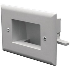 Recessed Low Voltage Cable Wall Plate - Easy-Mount for Clean Installation, Home picture