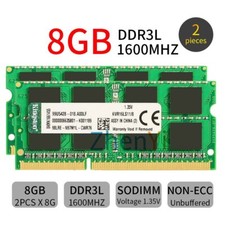 Kingston 16GB Kit 2x 8GB DDR3L 1600MHz PC3L-12800S 204Pin Laptop Memory SDRAM picture