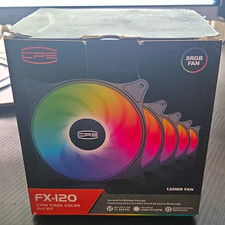 EZDIY-FAB FX-120 120mm RGB Case Fans 5-in-1 Kit 3-Pin Hydraulic Black picture