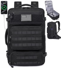 MOZETO 40L TSA Carry On Backpack USB Port Water-resistant Fits 17.3
