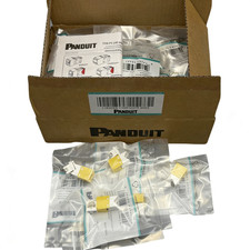 OEM Panduit Giga TX Cat6 jack yellow BOX OF 50. CJ688TGYL  US picture