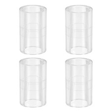 4Pcs Clear Fitting 14mm ID Straight PC Pipe Adapter Pipe Coupling Connector picture