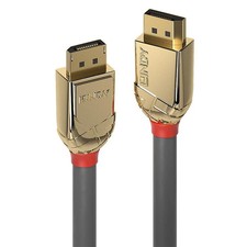 Lindy W128370319 809444 2M Displayport 1.4 Cable Gold Line ~E~ picture
