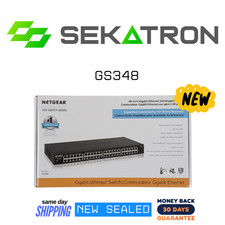 ✨ NEW NETGEAR GS348 • 48-Port Gigabit Ethernet Unmanaged Rackmount Switch ⚡ picture
