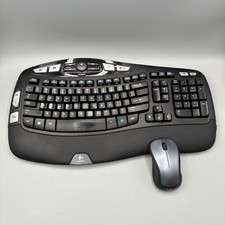 Logitech Wireless Wave Keyboard K350 + M310 Mouse + USB Dongle picture