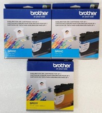 Brother Sublimation Ink Cartridges 2-Blue 1-Yellow BRAND NEW***  picture
